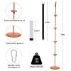 2-in-1 Wooden Disc Swing Set with Climbing Rope & 4 Platforms, 75IN Rope Kids Tree Swing with Straps&Carabiners for Outside Backyard, Playground,Tree House view 2