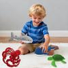 4Pcs Baby Stuffed Animal Set with 4 Sea Animals- 9 Inch Octopus, Turtle, Shark, Whale Crochet Toy 100% Cotton Plush Stuffed Toys for Baby Kids Boys Girls Fun Gift for Birthday, Christmas, Easter Party view 4