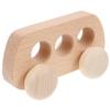 BESPORTBLE Wooden Push Car for Grasp Training Smooth Rounded Edges Lightweight with Movable Wheels Educational Hand Grip Plaything for Sensory Development and Imagination view 1