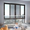 Fairy Baby Window Guards for Children Kids, Adjustable Wide 36.3" - 61.4" Child Safety Window Guard Prevents Accidental Falls, Home Security Childproof Interior Bar Guard for Windows Wide(2 Panels) view 1