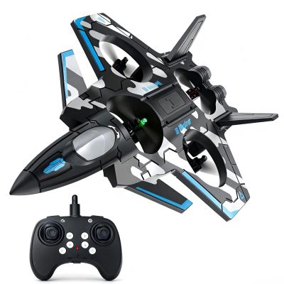 BEACONDESI F47 Future Fighter RC Airplane with 360 Stunt Flights - 2.4GHz Remote Control Foam Plane with LED Lights, One-Key Takeoff/Landing, Altitude Hold, 3 Speed Modes - Gift for Kids & Beginners