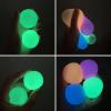 12 Pieces Glowing Sticky Ball,Very Elastic Balls That Glow in The Dark and Stick to The Ceiling view 3