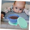 FRCOLOR 2 Sets Bowl with Suction Base and Lid Heat Resistant Feeding Bowls with Spoon and Straw Portable Unbreakable for Boys and Mealtime view 4