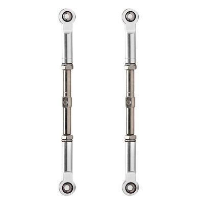 #93535 Steel Adjustable Turnbuckles Push Rod RC for HPI 1/8 for Sa-vage for Fl-UX 2350 4.6 5.9 2.4 5SC 21 25(Silver)