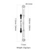 #93535 Steel Adjustable Turnbuckles Push Rod RC for HPI 1/8 for Sa-vage for Fl-UX 2350 4.6 5.9 2.4 5SC 21 25(Silver) view 3