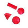 BESPORTBLE 4pcs Beach Set Red Pyramid Castle Sand Molds Plastic Innovative Sandbox Tools for Boys and Outdoor Play view 1