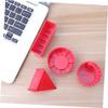 BESPORTBLE 4pcs Beach Set Red Pyramid Castle Sand Molds Plastic Innovative Sandbox Tools for Boys and Outdoor Play view 3