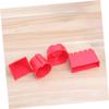 BESPORTBLE 4pcs Beach Set Red Pyramid Castle Sand Molds Plastic Innovative Sandbox Tools for Boys and Outdoor Play view 4