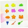 BESPORTBLE 12pcs Beach Educational Sandbox Playset for Lightweight Plastic Sand Molds and Shovels Promotes Creativity and Social Skills Random Colors Random Color view 3