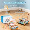 UDEAS Pre-Assembled 9 in 1 Wooden Baby Walker with Activity Center Montessori Push Toy for Boys & Girls | Walker for 18 Months & Toddlers, Learning to Walk Gift view 2