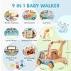 UDEAS Pre-Assembled 9 in 1 Wooden Baby Walker with Activity Center Montessori Push Toy for Boys & Girls | Walker for 18 Months & Toddlers, Learning to Walk Gift view 3