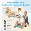 UDEAS Pre-Assembled 9 in 1 Wooden Baby Walker with Activity Center Montessori Push Toy for Boys & Girls | Walker for 18 Months & Toddlers, Learning to Walk Gift view 4