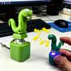 Lizard Button Sound Keychain with Colorful Lights, Click Button Novelty Keychain Accessory for Desk, Keys, Bags & Daily Carry(A-2Pack) view 3