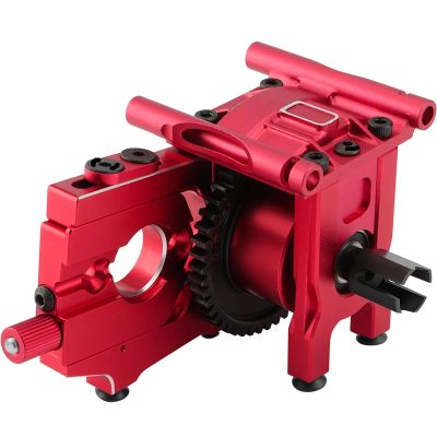 46T Center Diff Set, Steel Differential Gear with Sliding Motor Mount RC 1/7 for AR-RMA 6S for MO-JAVE 1/8 for TY-PHON(Red)