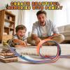 Flex Tracks 15 Ft Flexible Race Car Track for Kids with 2 Suction Cups, Race Car Ramp Track Compatible with Diecast 1/64th Cars, Birthday Gifts for Boys Girls Ages 3+ view 4