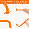 BiJun 17 inch Monkey Bars Indoor,Playground Handles Heavy Duty Ceiling Grab Bars for Backyards Indoor Outdoor Playgrounds Climbing Frames,Treehouses and Wall ladders (Set of 6, 6 Colors) view 4