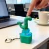 Lizard Button Sound Keychain, Rechargeable Lizard Click Button with Light, Compact Novelty Keychain Accessory for Desk & Everyday Carry2-Pack view 4