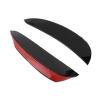 Front Bumper Canard Spoiler Wing ABS Black 2 Pcs Replacement for E Class W213 AMG Line 2016 2020 view 3
