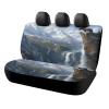 FBMLBRB Rustic Forest Falls Bear Waterproof Car Rear Seat Cover, Beautiful Abstract Snowy Mountain Landscape Hunting Theme Bear Eagle All-Season Universal Car Seat Cover view 1
