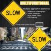 2025 Advanced Solar Slow Sign - High-Capacity Solar Aluminum Traffic Road Blinking Signs,Auto On/Off Flashing, Rust-Proof Frame For 24/7 Road Safety & Accident Prevention 80cm/32in view 4
