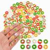 100 Pieces Tiny Christmas Donut for Dollhouse Micro Resin Decor for Crafts Mini Things for Fairy Garden Micro Landscaping Decoration view 1