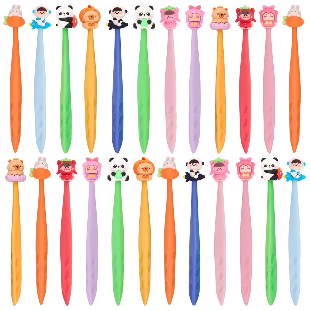 24 Pcs Cute Animals Bobblehead Eraser for Pencils Kawaii Erasers Cute School Supplies Fun Cartoon Erasers Back to School Supplies Birthday Classroom Gifts