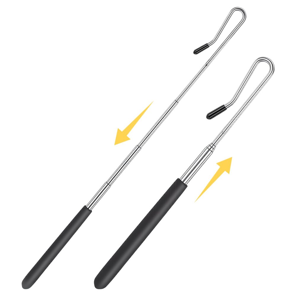 2 Pcs 8-21Inch Puppet Handles Arm Control Rods, Extendable Adjustable Puppet Stick, Metal Stainless Steel Puppets Arm Control Rods for Small & Large Puppets