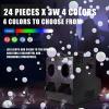 forplubossmmp Smoke Bubble Machine, Liquid Fog Machine, Equipped with 24 Led Lights (Red, Green, Blue, and White), Combines Light Shows, Smoke, and Bubbles in One, Perfect for Events view 2