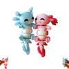 Beliefoath Lottie The Flexi Axolotl - Magnetic Hand-Holding Companion, Axolotl Keychain, Keychain Fidget for Adults, Articulated Stress Relief Fidget, Cute Office Desk Companion, Valentine Keychains view 1