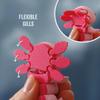 Beliefoath Lottie The Flexi Axolotl - Magnetic Hand-Holding Companion, Axolotl Keychain, Keychain Fidget for Adults, Articulated Stress Relief Fidget, Cute Office Desk Companion, Valentine Keychains view 4