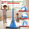 15 Ft Flexible Race Track for Kids 3+ with 6 Cars  Child-Safe Bendable DIY Suction Cup Racetrack, Compatible with 1/64 Diecast Cars, Indoor & Outdoor Fun, Roll-Up Portable Track view 2