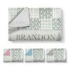 Hatchaa Personalized Rustic Woodland Baby Blanket - Custom Name Bear & Deer Design, Soft Blanket with Double Layer Dotted Backing for Infants Toddlers, Ideal Nursery Decor (30x40) view 3