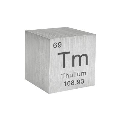 Density Cubes for Science 0.39in/10mm for Periodic Table Collection Science Use in The Classroom or Home-69 Thulium (Tm)
