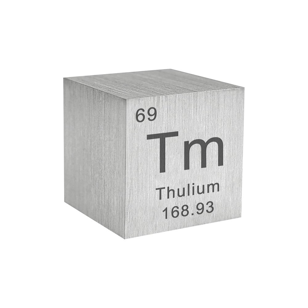 Density Cubes for Science 0.39in/10mm for Periodic Table Collection Science Use in The Classroom or Home-69 Thulium (Tm)