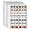 10 Sheet Album for Coins Albums 42 Pocket Coins Collection PVC Transparent Inside Pages Coins Loose Leaf Organizer Bag view 1