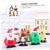 Abaodam 5Pcs Christmas Wind-up with Santa Snowman Reindeer Penguin Clockwork Walking for Party Favors and Holiday Fun view 3