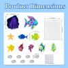 Ai fsem Rainbow Fish Felt Board Story Sets 17 Pieces Set Toddler Storytelling Interactive Toys Puppet Show Theater for Kids Bedtime Story Felt Toys view 4