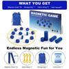 Magnetic Chess Game with 28 Travel-Stones, Magnet Chess 3 String & Portable Storage Bag, for Family & Party & Travel & Camping, Exciting Magnetic Game for Family Game Night view 4