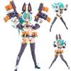 MABAIUDE Mecha Girl Figure Megami Device-PUNI MOFU-Lang Figure Anime Super Action Statue Articulated Figures with Accessories, Face Changeable, Joint Movable, Parts Removable 16cm view 1