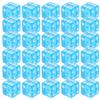 Abaodam 30pcs Transparent Sky Blue Acrylic Dice Game Dice with Rounded Corners for Board Games Party Teaching and Gambling Replacement Accessories view 1