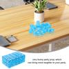 Abaodam 30pcs Transparent Sky Blue Acrylic Dice Game Dice with Rounded Corners for Board Games Party Teaching and Gambling Replacement Accessories view 2