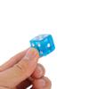 Abaodam 30pcs Transparent Sky Blue Acrylic Dice Game Dice with Rounded Corners for Board Games Party Teaching and Gambling Replacement Accessories view 3