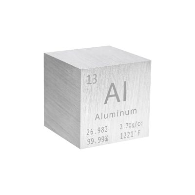 Cube Metal Cube 0.39in/10mm for Chemical Elements Collection Science Education Experiment Application-13 Aluminum AI