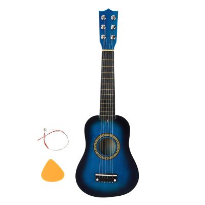 21 Inches Acou Toy Wooden Guitar, ar Musical Instrument, Classic with Timbre, Includes Pick and irthday s and Girls