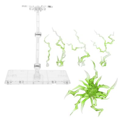 Abaodam Action Figure Display Rack with Dynamic Effect Base Stable Plastic Doll Stand for Anime Models Creative Desktop Showcase Holder for Collectible Figures