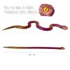 24 Inch 3D Printed Articulated Snakes,3D Printed Animals Toys, Flexible Movable Joint Viper for Home Office Desk Decor,Easter Halloween Party Decorations Gifts view 3