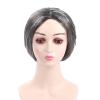 apcans Old Lady Wigs Grandma Granny Costume Wigs Short Gray Cosplays Wigs Halloween Party Girls Grandma Wigs Gift view 3