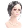 apcans Old Lady Wigs Grandma Granny Costume Wigs Short Gray Cosplays Wigs Halloween Party Girls Grandma Wigs Gift view 4