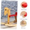 Yardwe Wooden Rocking Horse Chair Rocking Lovely Animal Seat for Birthday Boy Girl Riding Plaything view 4