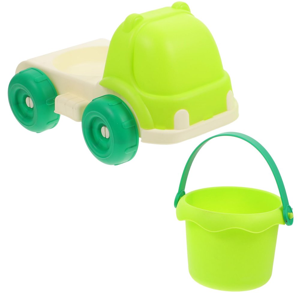 Beaupretty Sand Car with Removable Bucket for Outdoor Play Multi-use Sand Bucket Truck for Beach and Backyard Lightweight Construction for Boys